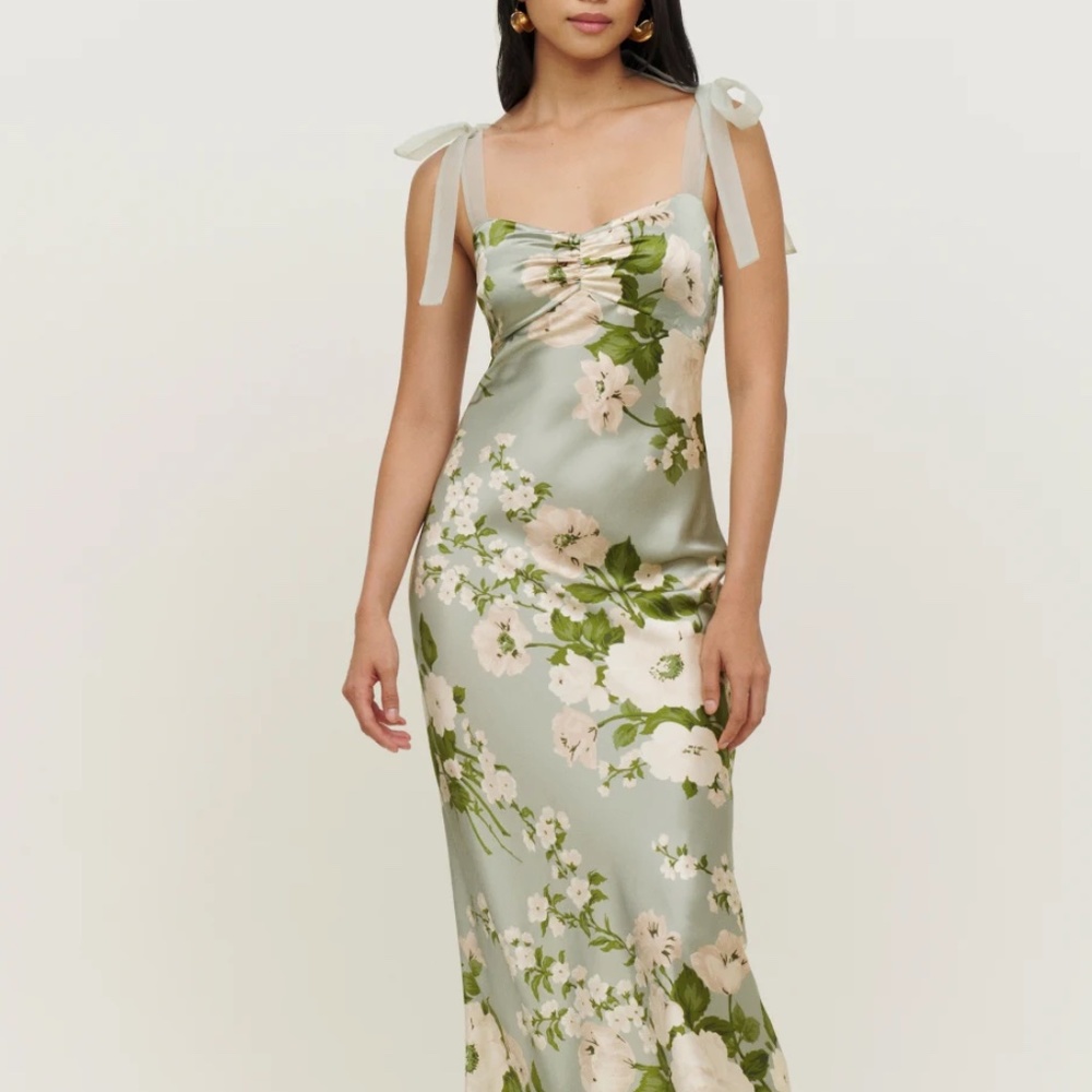 Reformation Alene Silk Dress